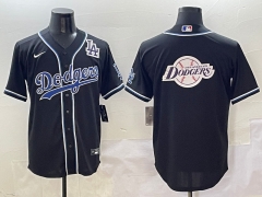 2025 Three generations of fashion New MLB Los Angeles Dodgers Black Jersey(Style9)-0840