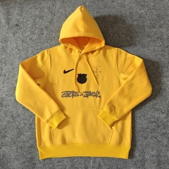 Joint Model Barcelona Yellow Thailand Soccer Tracksuit With Hat-LH