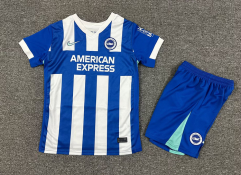 2025-26 Brighton & Hove Albion Home Blue  Kids/Youth Soccer Uniform