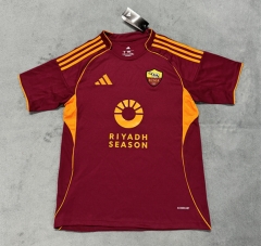 (S-4XL) 25-26 Roma Home Red Thailand Soccer Jersey AAA-4506