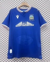 (S-4XL) 140th Anniversary Linfield F.C Home Blue Thailand Soccer Jersey AAA-2044
