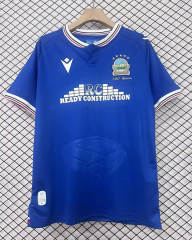 (S-4XL) 140th Anniversary Linfield F.C Home Blue Thailand Soccer Jersey AAA-2044
