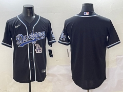 2025 Three generations of fashion New MLB Los Angeles Dodgers Black Jersey(Different styles)-0840