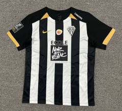 (S-4XL) 25-26 Angers SCO Home Black&White Thailand Soccer Jersey AAA-512