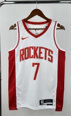 2023 Flyer version  Houston Rockets White #7 NBA Jersey-311
