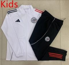 2025-2026 Ajax White Kids/Youth Soccer Jacket Uniform-815