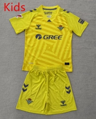 2025-26 Real Betis Goalkeeper Yellow Kids/Youth Soccer Unifrom-AY