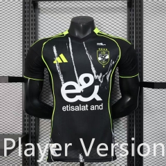 Player Version 25-26 Al Ahly Away Black Thailand Soccer Jersey AAA-888