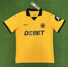 (S-4XL) 2025-2026 Wolverhampton Wanderers Home Yellow Thailand Soccer Jersey AAA-403
