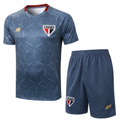 2025-26 Sao Paulo Futebol Clube Grey Thailand Soccer Tracksuit -815