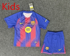 25-26 Barcelona Home Blue&Red Kids/Youth Soccer Uniform-GB