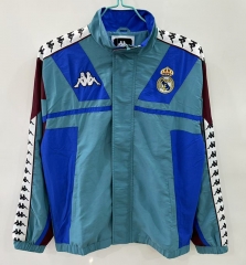 Retro Version 1967 Real Madrid Green Single-sided Embroidery Thailand Trench Coat-0255