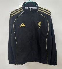 2025-2026 Liverpool Black Single-sided Embroidered Thailand Trench Coat-0255