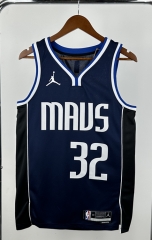 NBA Dallas Mavericks Royal  Blue #32 Jersey-311