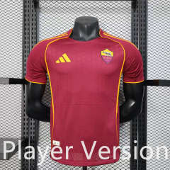 Player Version 2025-26 Roma Red Thailand Soccer Jersey AAA-888
