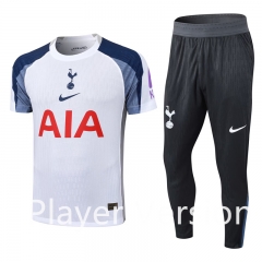 Player Version 2025-26 Tottenham Hotspur White Short-sleeve Thailand Soccer Tracksuit-9926
