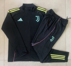2025-26Juventus FC Black Thailand Soccer Jacket Uniform-815