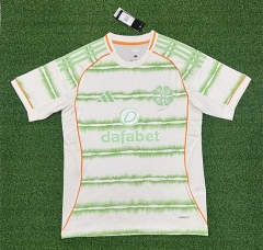 (S-4XL) 25-26 Celtic 2nd Away White&Green Thailand Soccer jersey AAA-403
