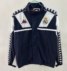 Retro Version 1967 Real Madrid Black Single-sided Embroidery Thailand Trench Coat-0255