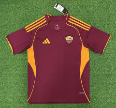 (S-4XL) 25-26 Roma Home Red Thailand Soccer Jersey AAA-403