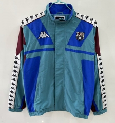 Retro Version 1967 Barcelona Green Kappa Single-sided Embroidered Soccer Trench Coat-0255