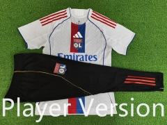 Player Version 25-26 Olympique Lyonnais Home White Training Thailand Soccer Tracksuit-6724