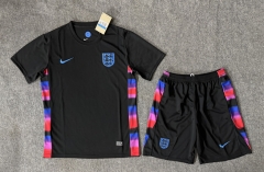 2025-26 England Away Black Soccer Uniform-6748