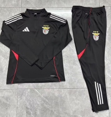 2025-26 Benfica Black Thailand Soccer Tracksuit Uniform-411