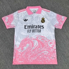 2025-26 Real Madrid Pink&White Soccer Jersey AAA-4927