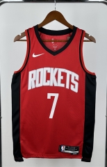 2023 Flyer version  Houston Rockets Red  #7 NBA Jersey-311