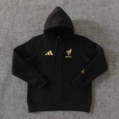 125th Anniversary Edition Mexico Black Thailand Tracksuit Top With Hat-LH