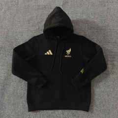 125th Anniversary Edition Mexico Black Thailand Tracksuit Top With Hat-LH