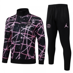 2025-26 Jordan Paris SG Black Star Inkjet Thailand Soccer Jacket Uniform-815