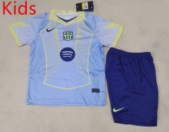 25-26 Special Edition Barcelona Light Blue (Dark Blue Shorts) Kids/Youth Soccer Uniform-507