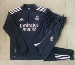 25-26 Real Madrid  Dark Grey Thailand Soccer Tracksuit-815