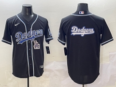 2025 Three generations of fashion New MLB Los Angeles Dodgers Black Jersey(Style8)-0840