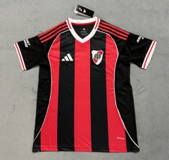 (S-4XL) 25-26 River Plate Away Black&Red Thailand Soccer Jersey AAA-4506