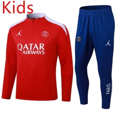 2025-26 Paris SG Red Kids/Youth Soccer Tracksuit-411