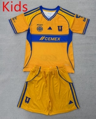 2025-26 Tigres UANL Home Yellow Kids/Youth Soccer Uniform-AY