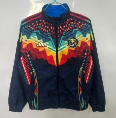 25-26 Club América Blue Thailand Trench Coats-0255