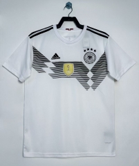 Retro Version 2018 Germany Home White Thailand Soccer Jersey AAA-811