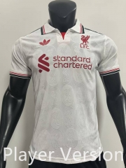 Player Version 25-26 Liverpool White Thailand Soccer Jersey-SJ