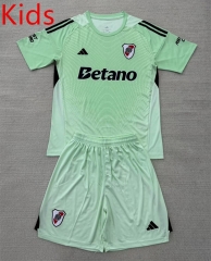 2025-26 CA River Plate Goalkeeper Green Kids/Youth Soccer Unifrom-AY