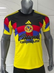 2025-2026 Club America Home Yellow (black advertisement on the chest) Thailand Soccer Jersey AAA-416