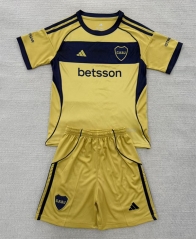2025-2026 Boca Juniors Away Yellow Soccer Uniform-AY