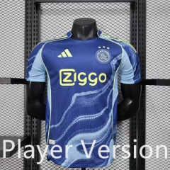 Player Version 25-26 Ajax Away Blue Thailand Soccer Jersey AAA-888