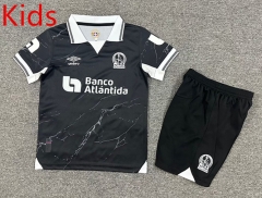 2025-2026 Club Deportivo Olimpia Honduras 2nd Away Black Kids/Youth Soccer Unifrom-7809