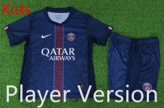 Player Version 2025-26 Paris SG Home Royal Blue Kid/Youth Soccer Uniform-9926