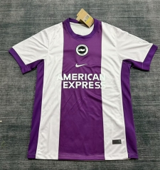 25-26 Brighton & Hove 2nd Away White&Purple Thailand Soccer Jersey AAA-GB