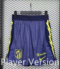 Player Version 2025-26 Atletico Madrid Away Blue Thailand Soccer Shorts-888